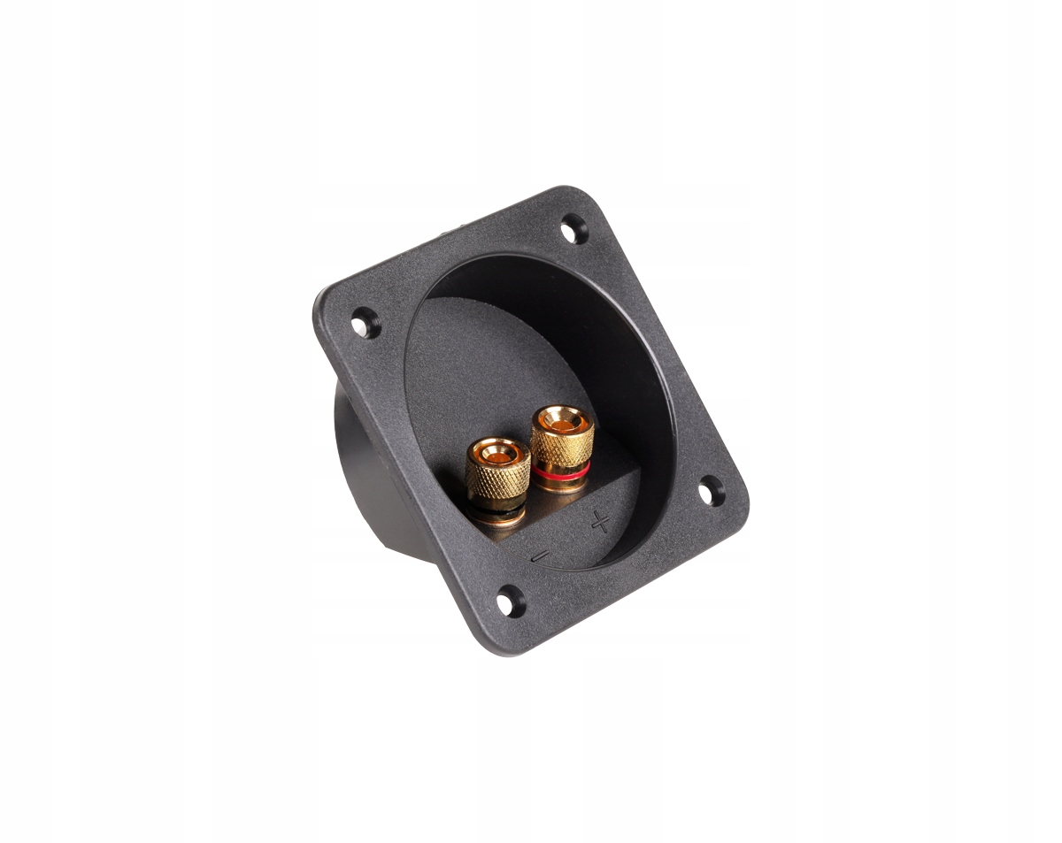 GNI0240 Gniazdo terminal glosnikowe x2 banan