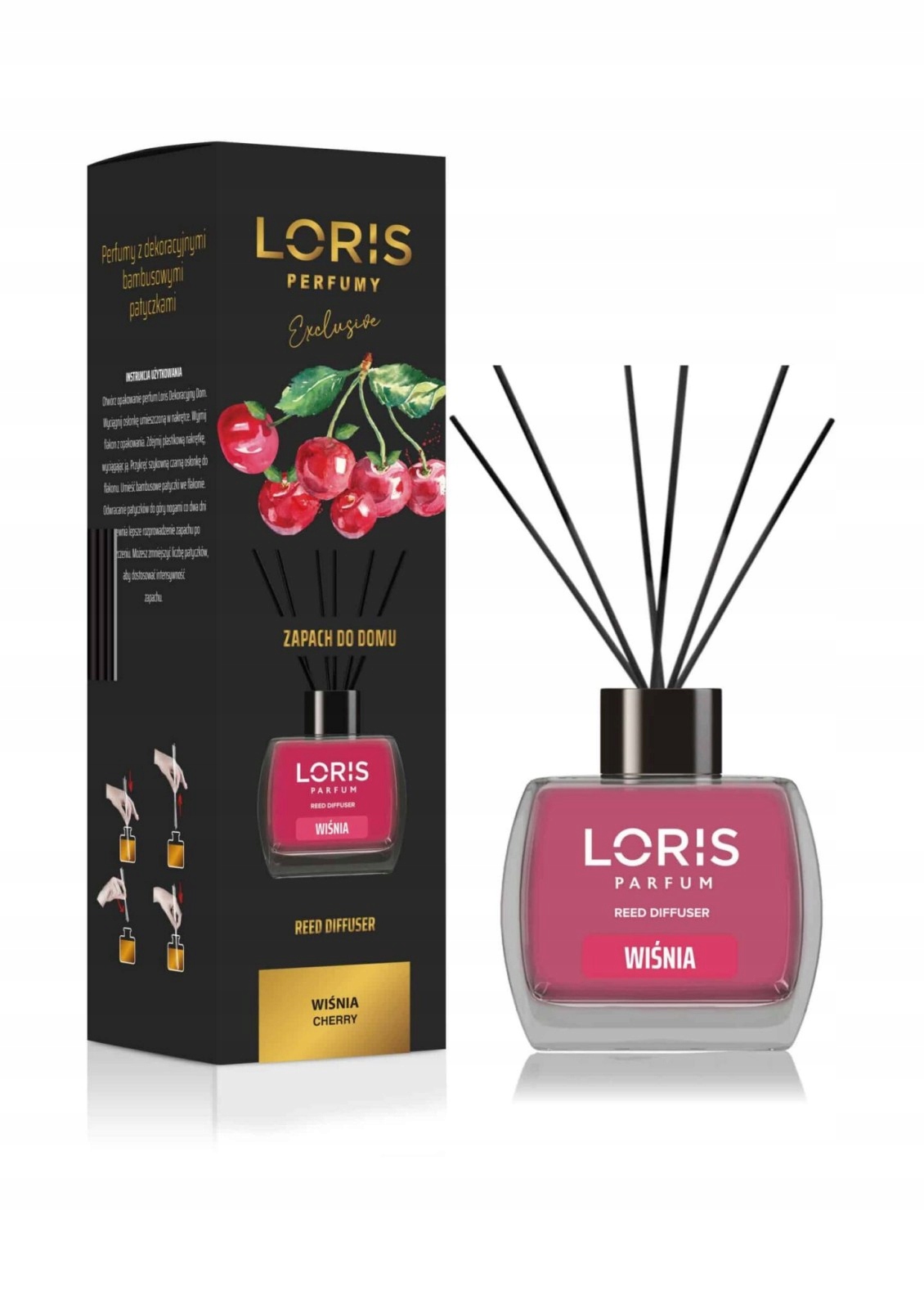 ZAPACH DO DOMU LORIS PERFUM 120 ML WIŚNIA