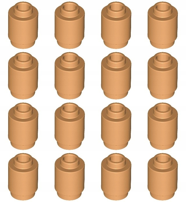 

Lego 3062b Walec 1x1 nugat śr. (5g) 16 szt.