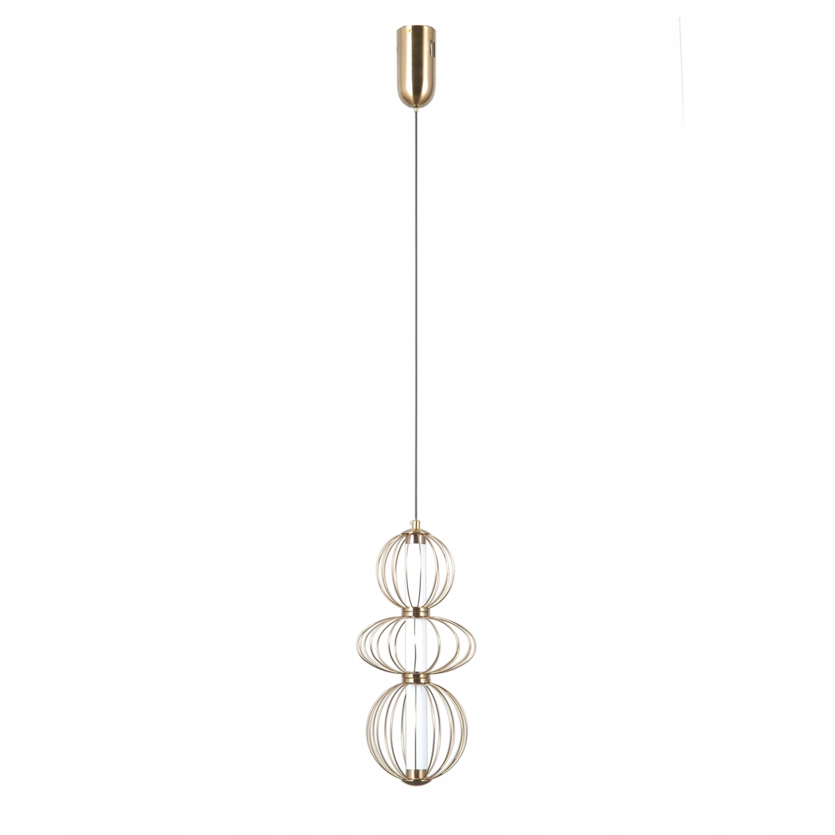 Italux Závěsná lampa Rabel Zlatá Led 10W 3 body světla 3000K