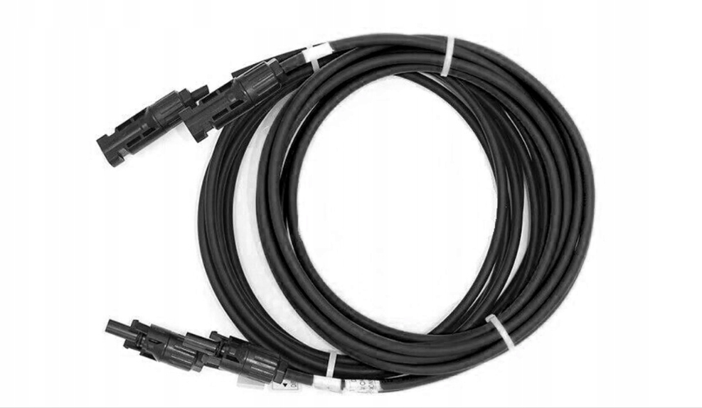 Solární prodlužovací kabel pro solární modul černý Délka: 2 x 10 m