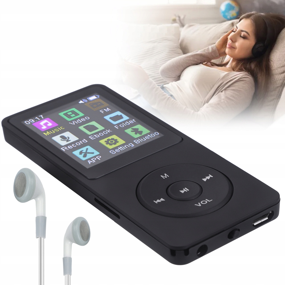 ODTWARZACZ MUZYCZNY MP3/AMV BLUETOOTH RADIO 16GB 1.8'' Model odtwarzacz walkmana