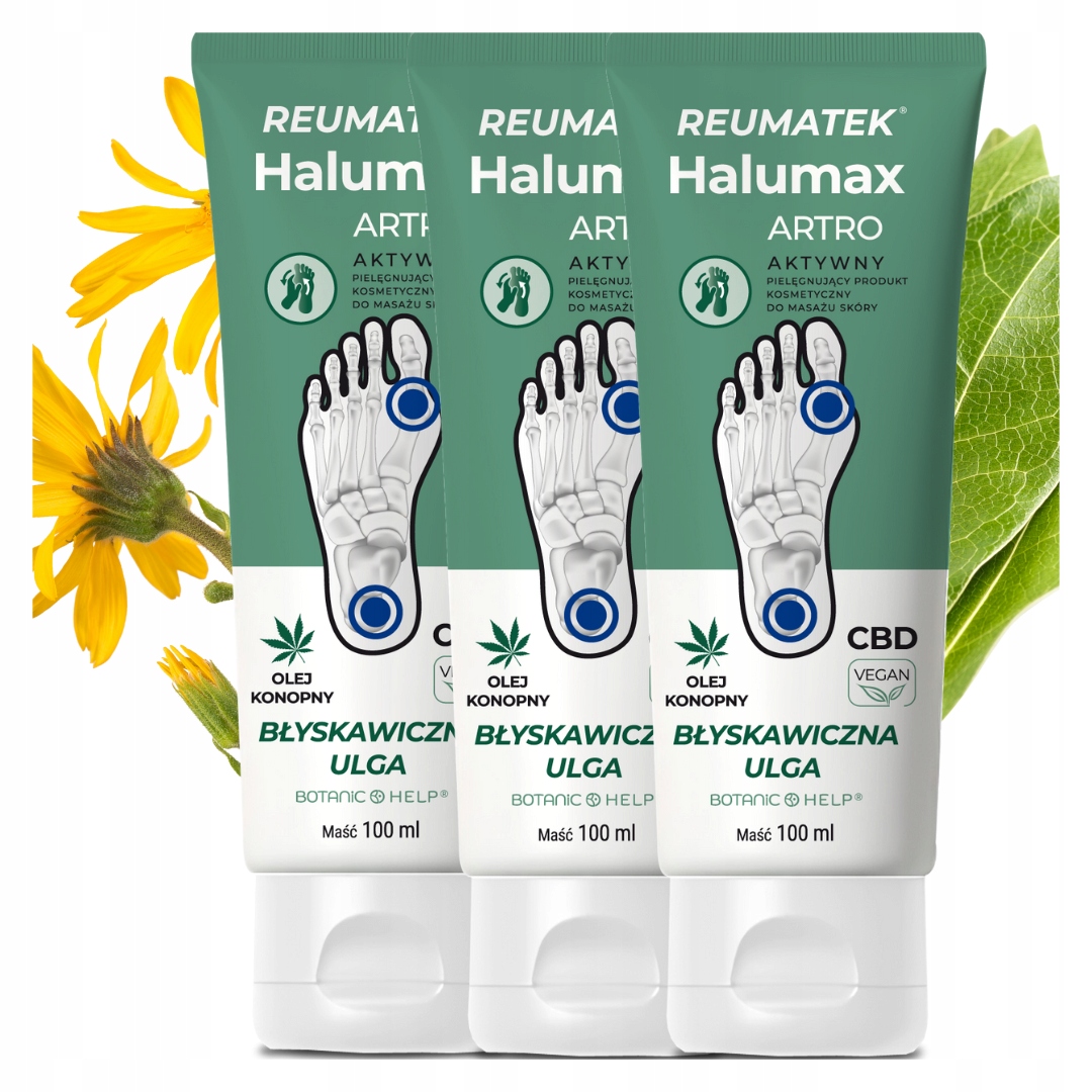 Paluch Koślawy Pielęgnacja Skóry Haluks Mocznik Gojnika Kasztanowiec 300ml