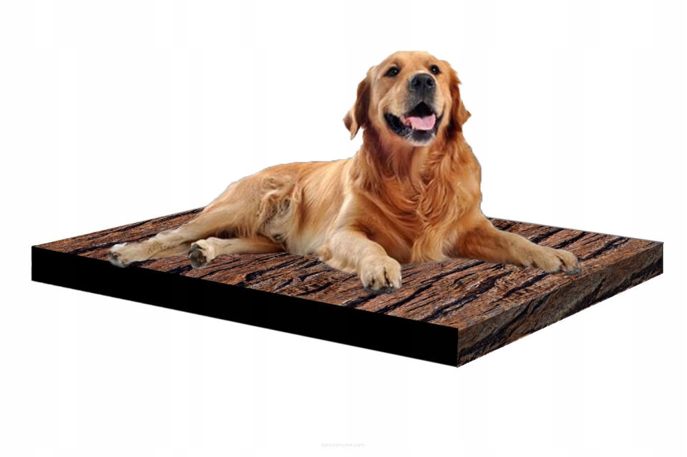 Levně Velká ortopedická matrace pro psy, pelíšek z paměťové pěny, XL 80x55x7, akácie