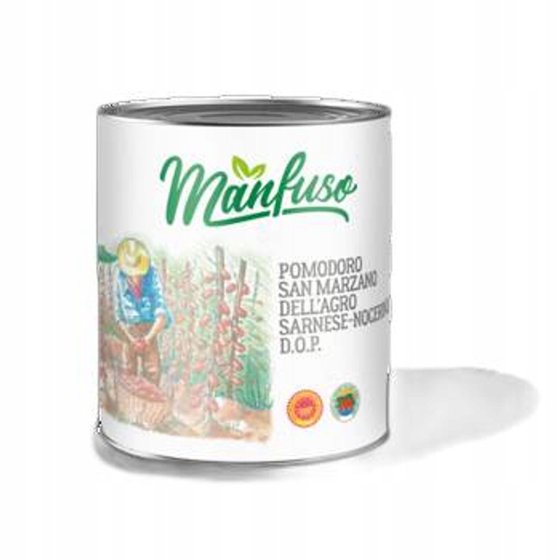 Levně Manfuso Rajčata bez slupky celá ve vlastní šťávě 2500 g/1500 g