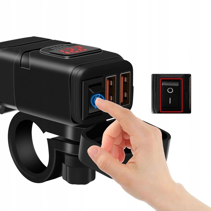 ŁADOWARKA ZASILACZ 2xUSB QC3.0 WOLTOMIERZ PRZYCISK Producent Kopier