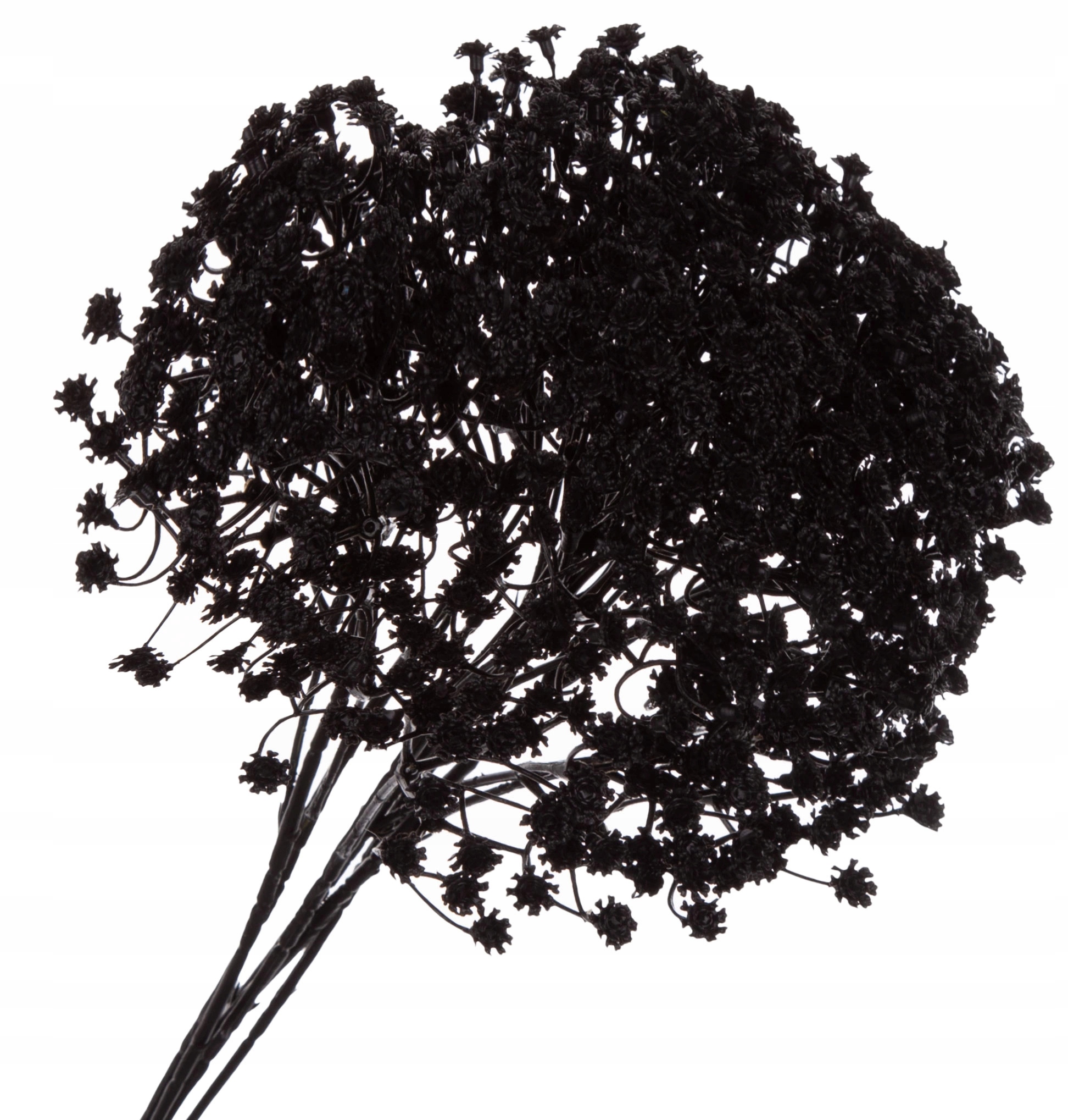 GIPSÓWKA CZARNA GUMOWA GAŁAZKA DODATEK SZTUCZNE KWIATY Marka Agawa