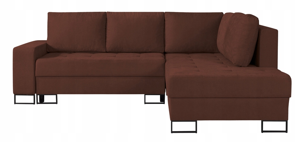 Rohová Sedací Souprava s funkcí spaní Larelle, pravostranná, měděná žinylka