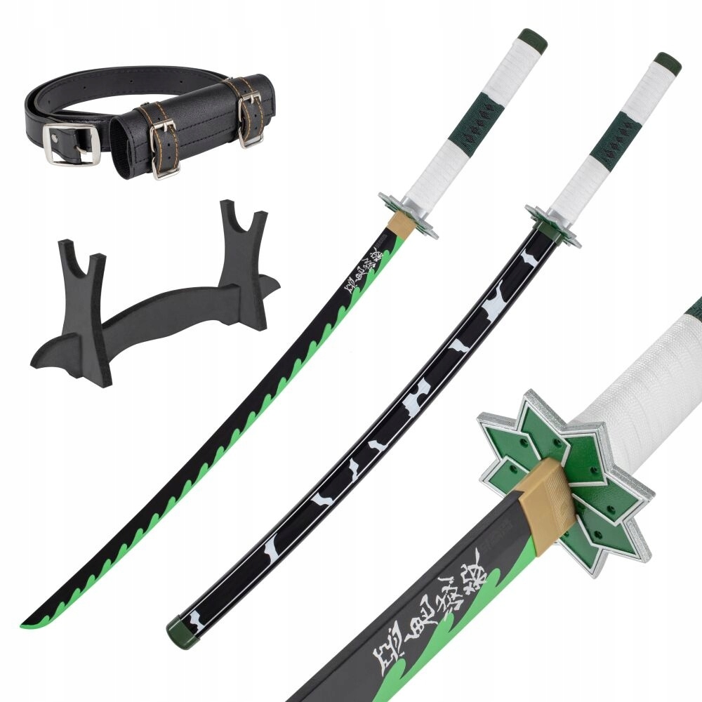Meč Wakizashi Demon Slayer Sanemi Shinazugawa dřevěný 77 cm JT10657-W