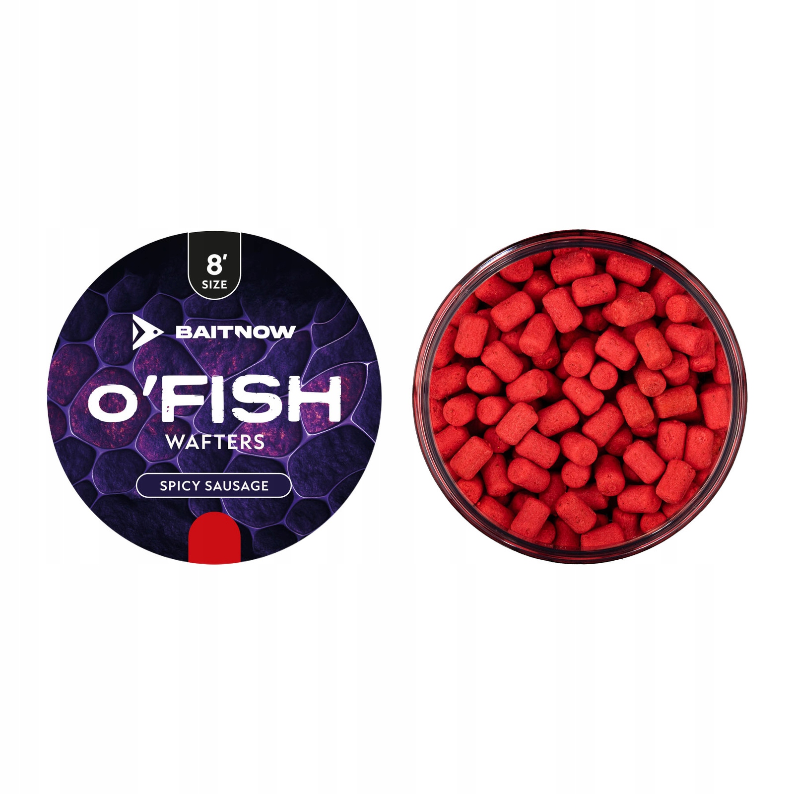Wafters Method Feeder Baitnow Mikado O'fish Spicy Sausage Roz. 8 21g