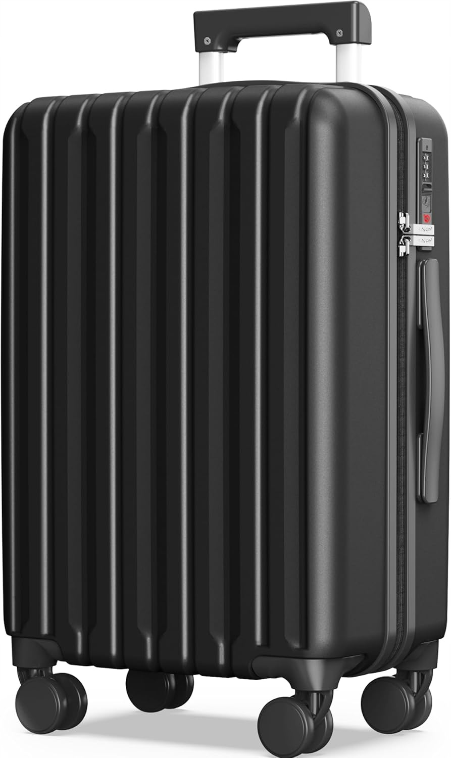 Showkoo Walizka podróżna z twardą obudową 93 L. czarna