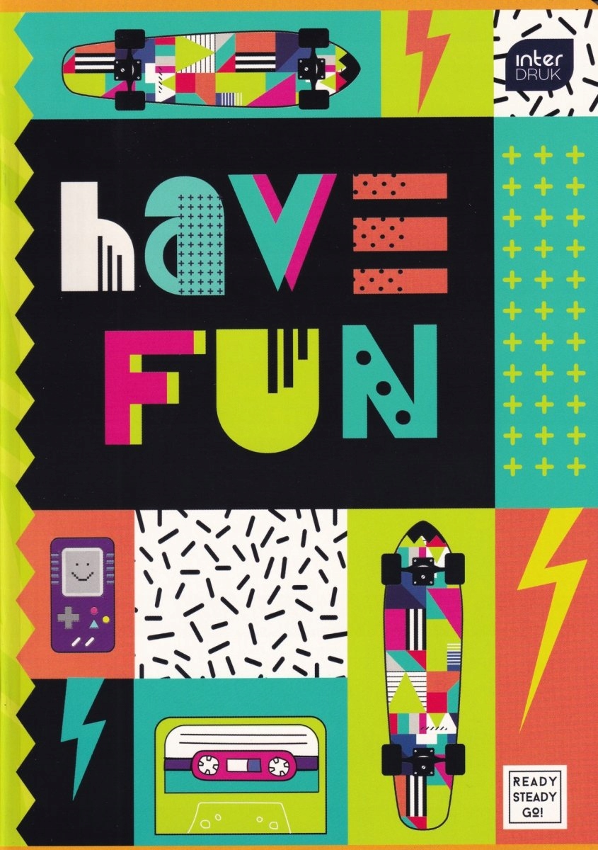 Zeszyt Interdruk A5 32 kartki czerwona linia BOYS mix okładek