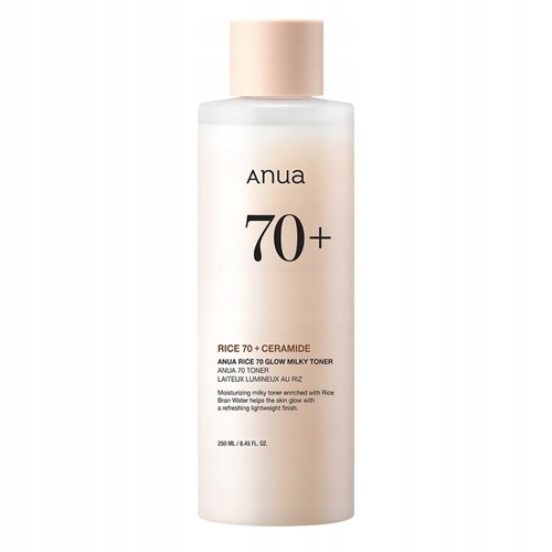 Anua Rice 70, Glow Milky Toner, nawilżający tonik mleczny z wodą ryżową,