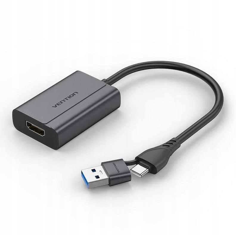 Adapter Vention Acyhb Usb-c/usb-a do Hdmi 1080p, 0.15 m