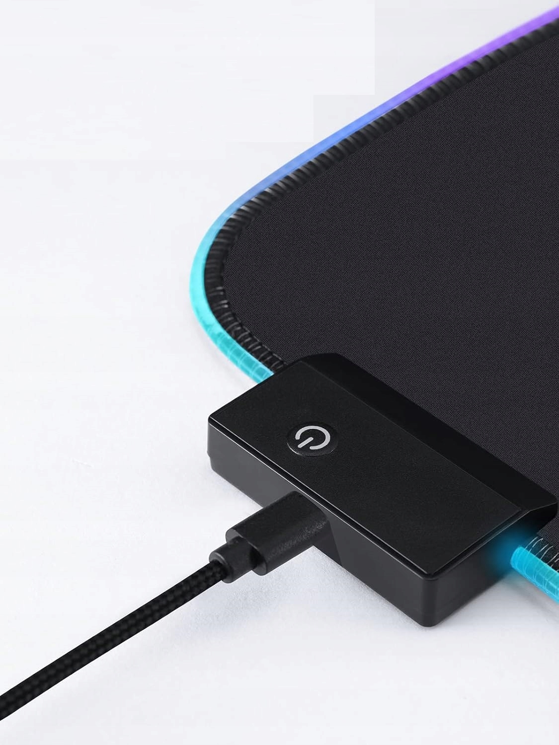 EASEMO Podkładka Gamingowa XXL RGB 900x400x4mm 7 Kolorów LED Antypoślizgowa — miniatura 9