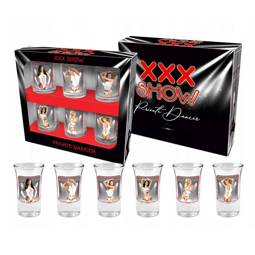 Kieliszki XXX Show Private Dancer 6 szt 35ml Panie