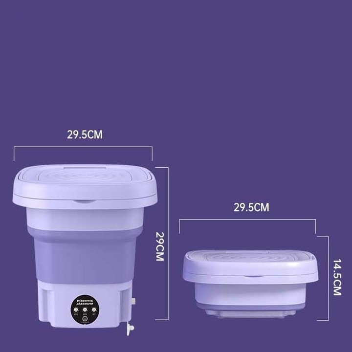 UV MINI PRALKA 8L TURYSTYCZNA MAŁA PRALKA SKŁADANA Funkcje inne