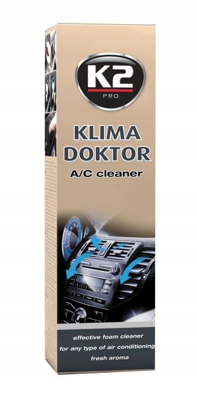 K2 KLIMA DOCTOR ŚRODEK DO ODŚWIEŻANIA KLIMATYZACJI Numer katalogowy producenta W100