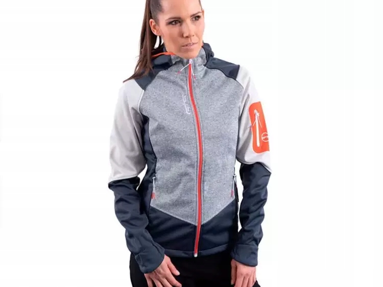Bunda dámská Gts Woman Jacket Softshell Knitted Windbreaker ShellTech 46