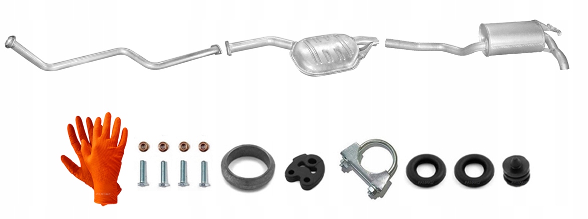 Mercedes W201 190 2.0 Diesel 53 kW (1983-7/1993) Výfukový Systém