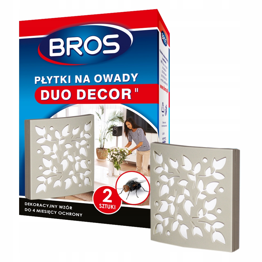 

Bros Płytka Owadobójcza Owady Muchy Mole Duo Decor