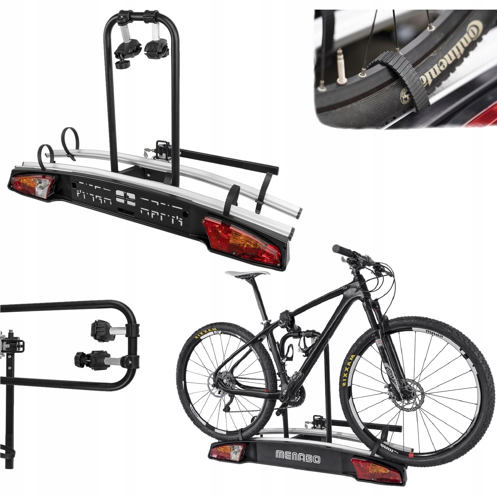 Cyklistická platforma Menabo Merak Typ Q pre 2 bicykle