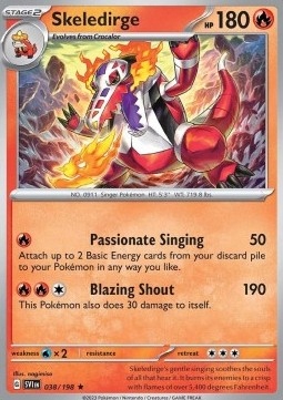 

Scarlet & Violet Holo 038/198 Skeledirge