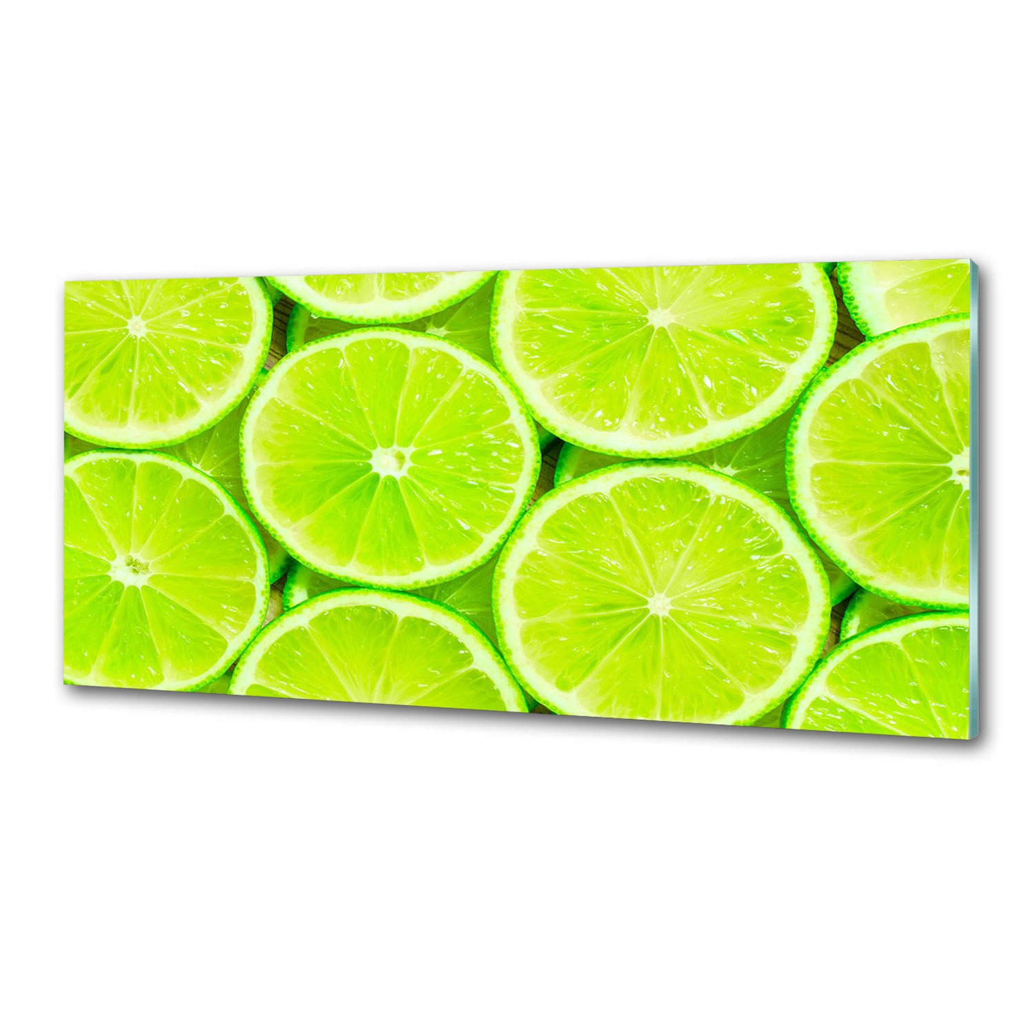 Sklenený panel do kuchyne Limetka 125 x 50 cm Lepidlo