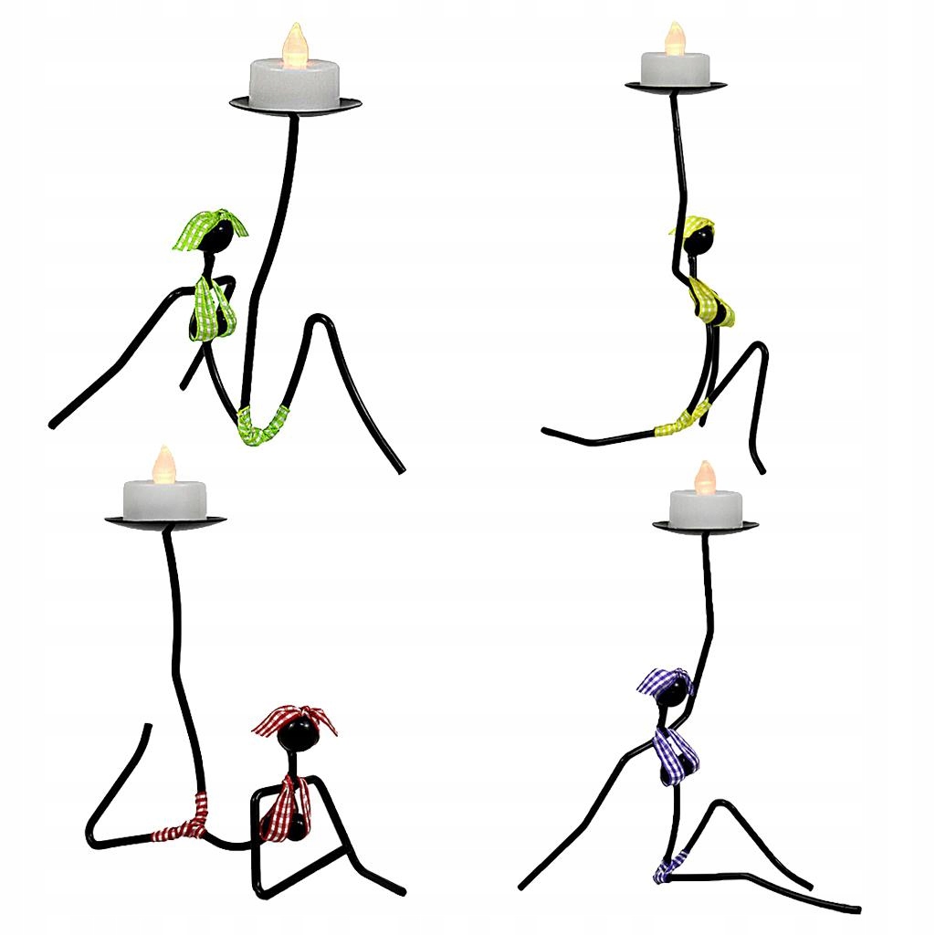 Świecznik LED Tealight Świecznik Świecznik Home Kolor biały