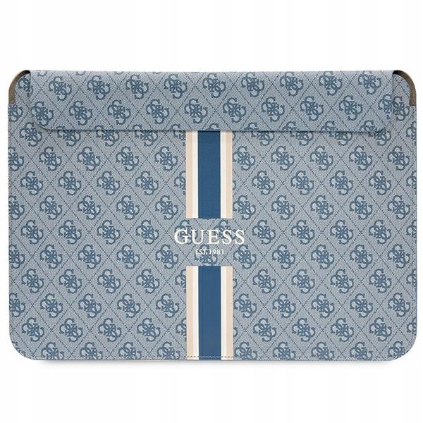 Guess Sleeve GUCS16P4RPSB 16" modrá/modrá 4G Printed Stripes