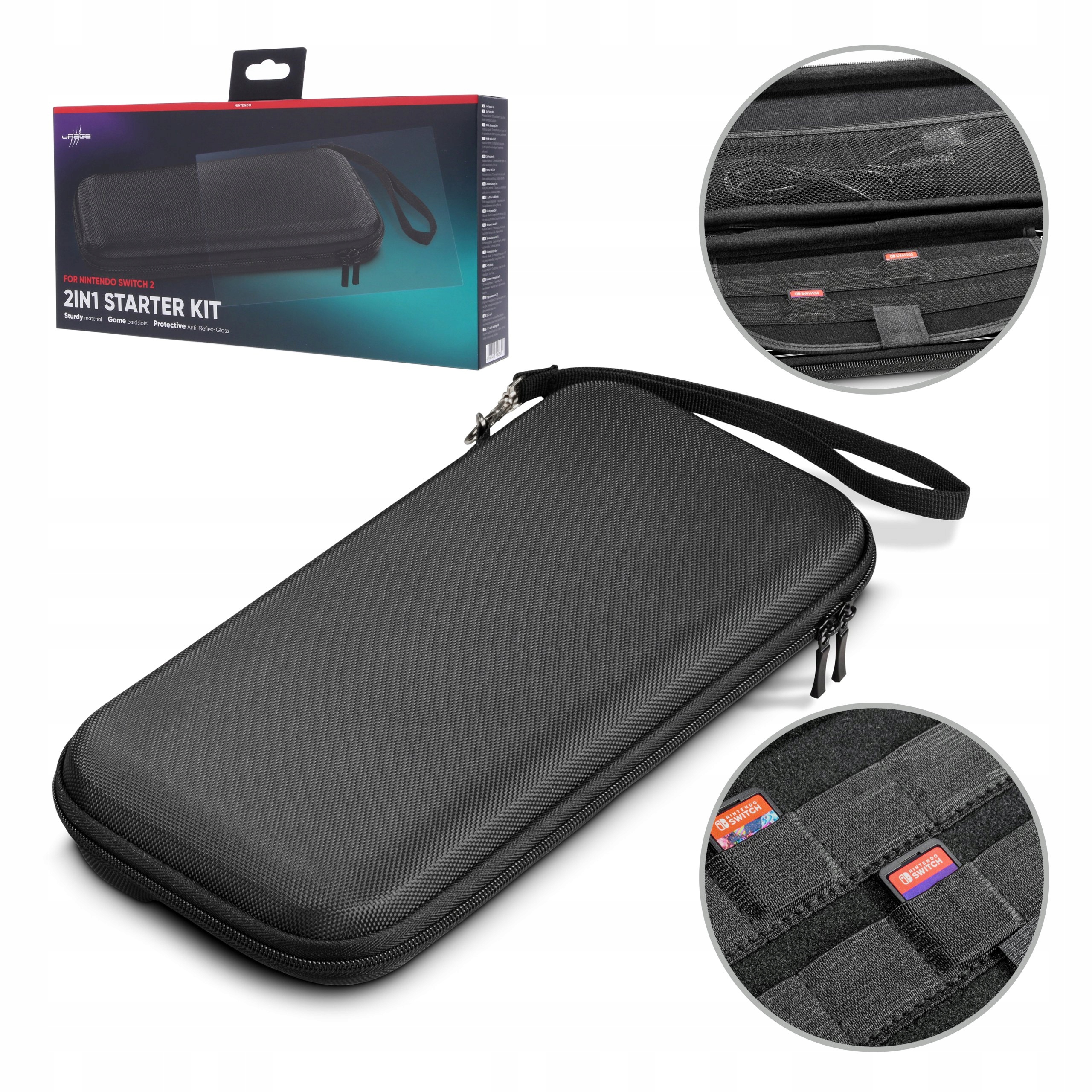 Hama zestaw akcesoriów do Nintendo Switch 2 etui i szkło ochronne