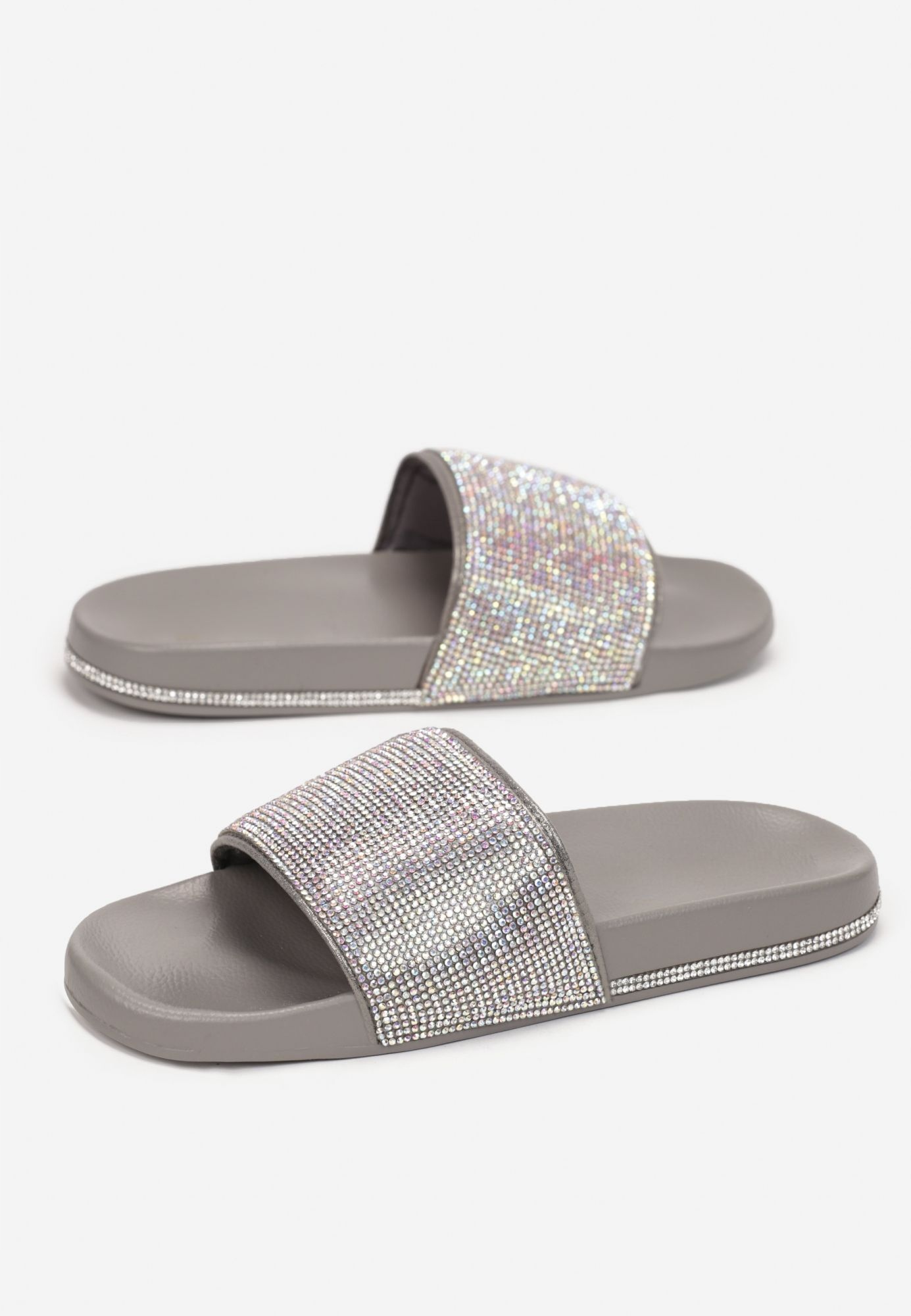 

Born2Be Jasnoszare Klapki damskie 38 Casual