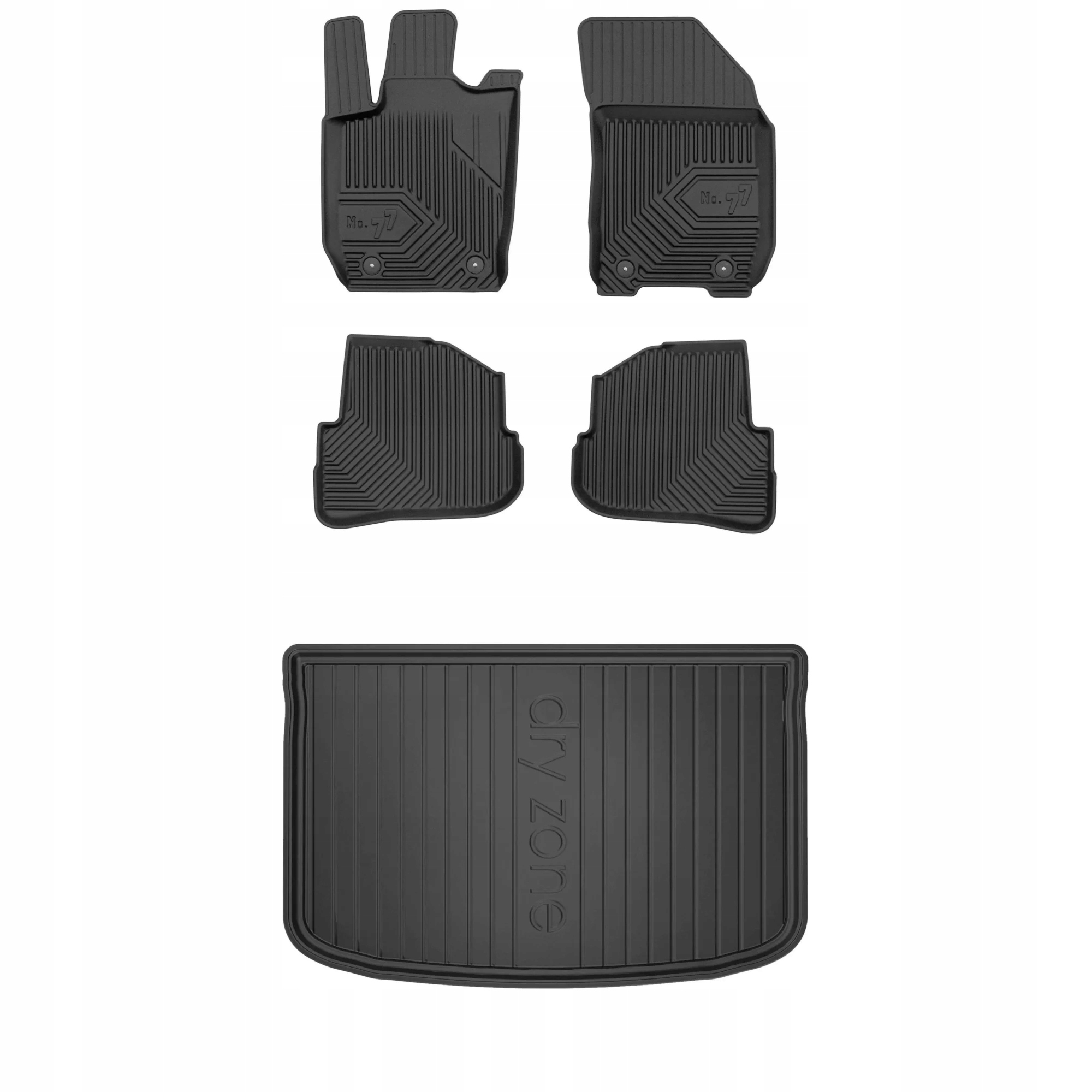 Gumová sada kobercov a rohoží Audi A1 Sportback 8X 2012-2014