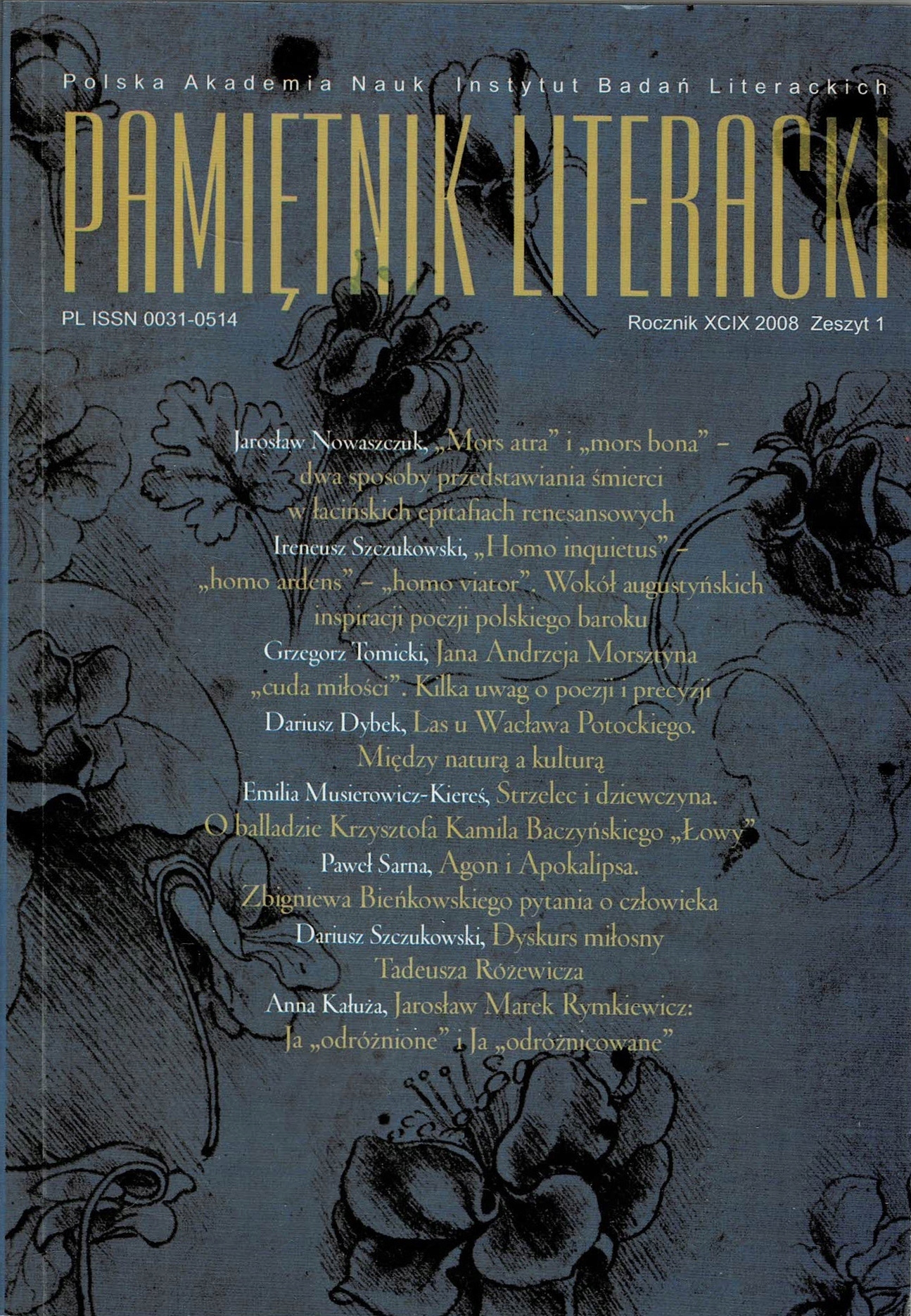 Pamiętnik Literacki 1/2008