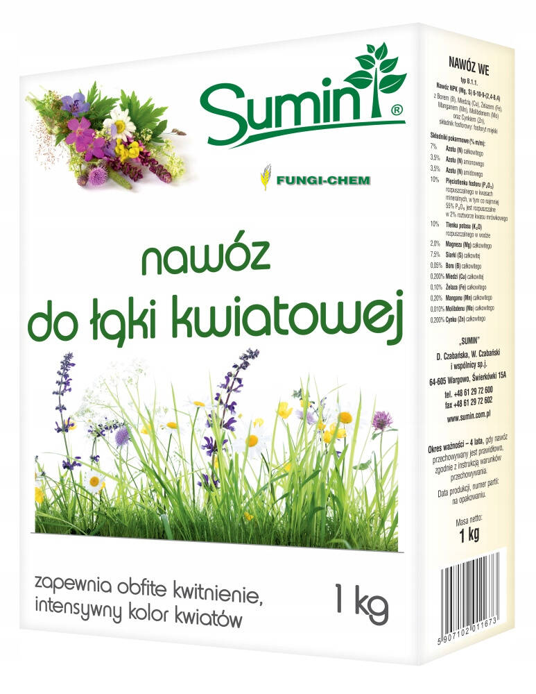 

Nawóz wieloskładnikowy Sumin granulat 1 kg