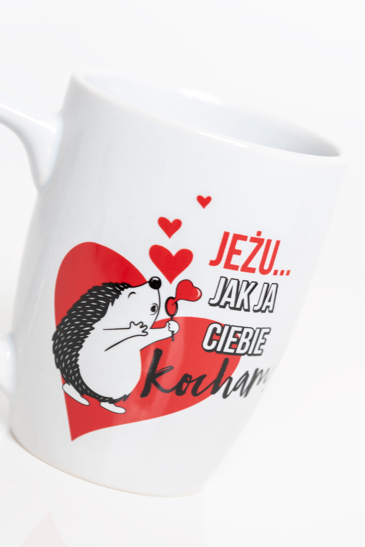 Ceramiczny kubek "Jeżu jak ja Ciebie kocham Rodzaj kubek walentynkowy