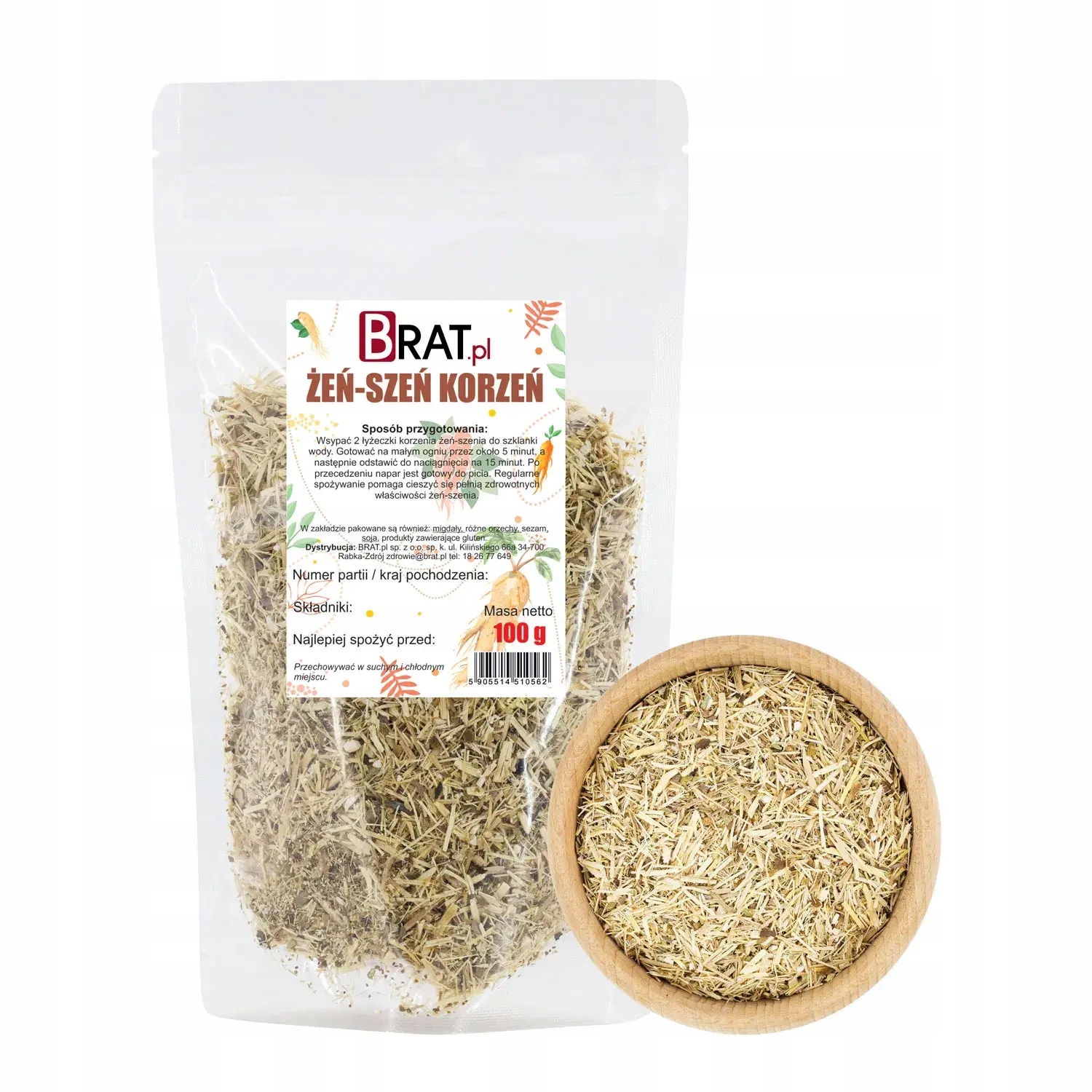 Levně Ženšen kořen 100 g