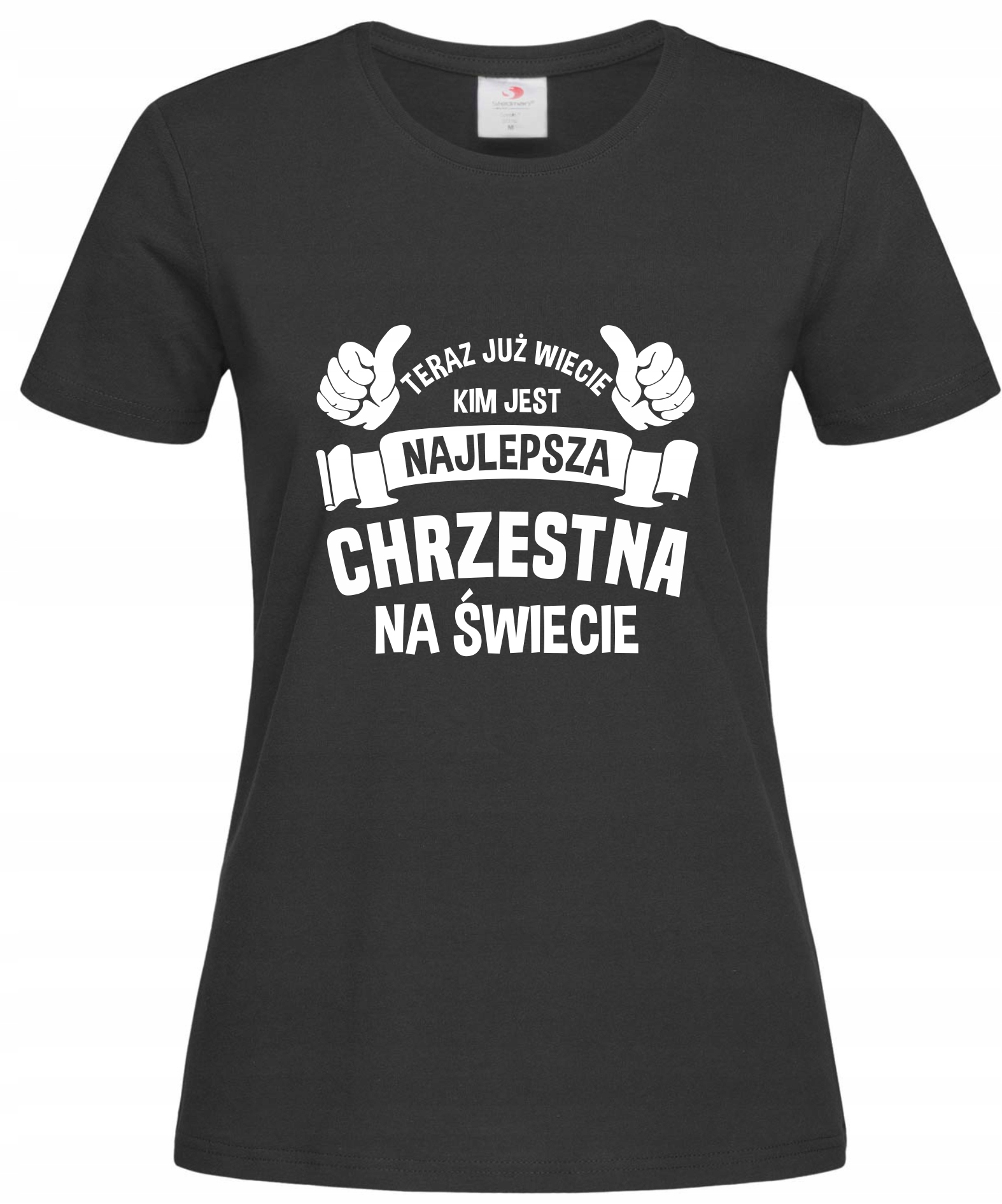 

koszulka Najlepsza Chrzestna z nadrukiem zabawna M