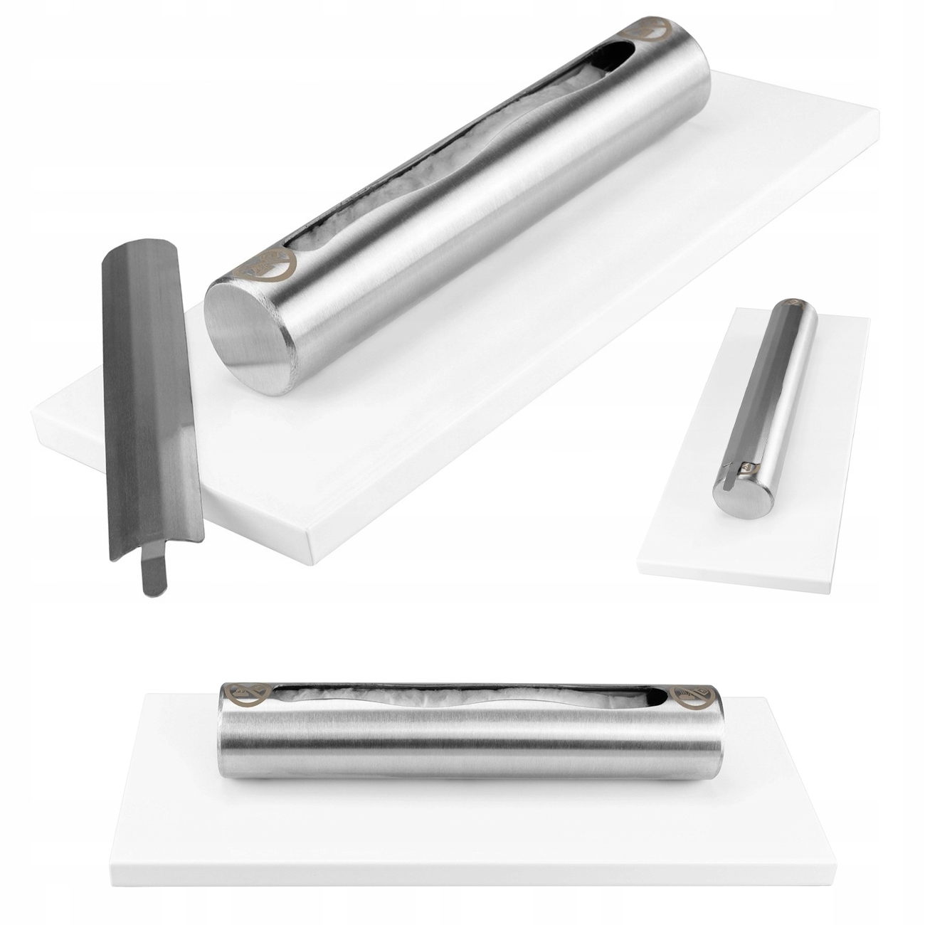 Moderní Volně Stojící Biokrb Stainless Bílý Lesk Na Biopalivo