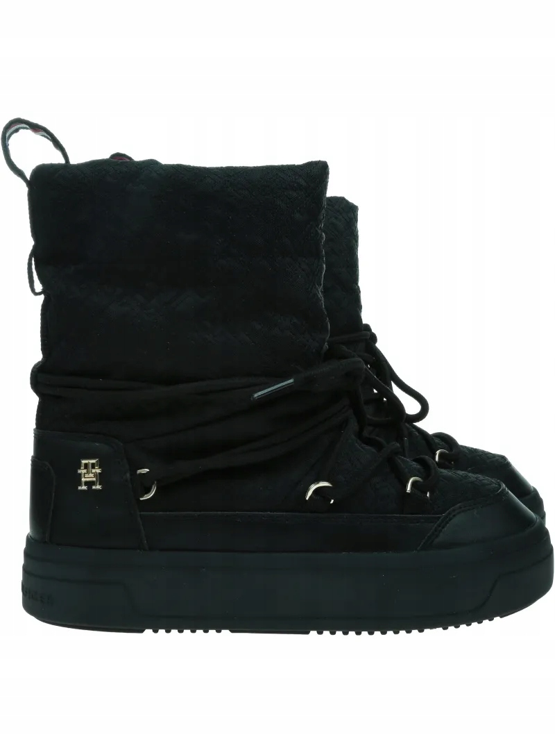 Sněhule Tommy Hilfiger Tommy Hilfiger Lace-Up Monogram Snowboot FW0FW0843