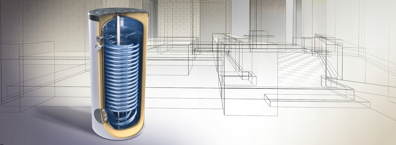 TESY ZASOBNIK WYMIENNIK CWU DO POMP CIEPŁA 200L Z PODWÓJNĄ WĘŻOWNICĄ 2,56m2 Kod producenta EV 2x15S 200 60HP ZBIORNIK CIEPŁEJ WODY
