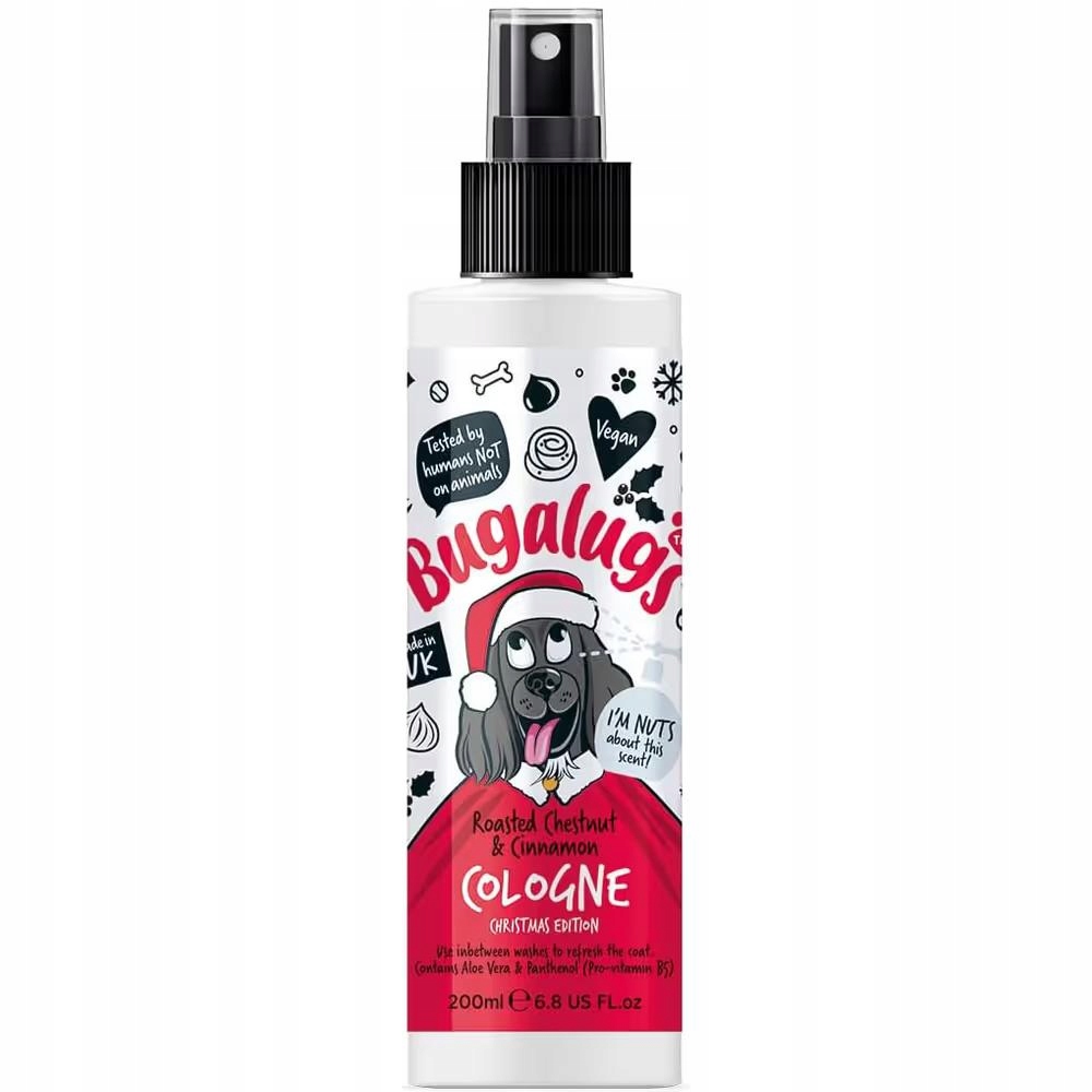Bugalugs Roasted Chestnut & Cinnamon 200 Ml – vánoční vůně pro psa
