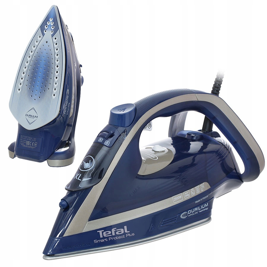 

Żelazko parowe Tefal FV6872 2800W Niebieski