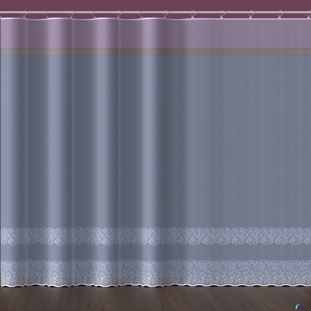 Mg Záclona 618/360 Bílá 300x250 cm Hotová S Páskou M