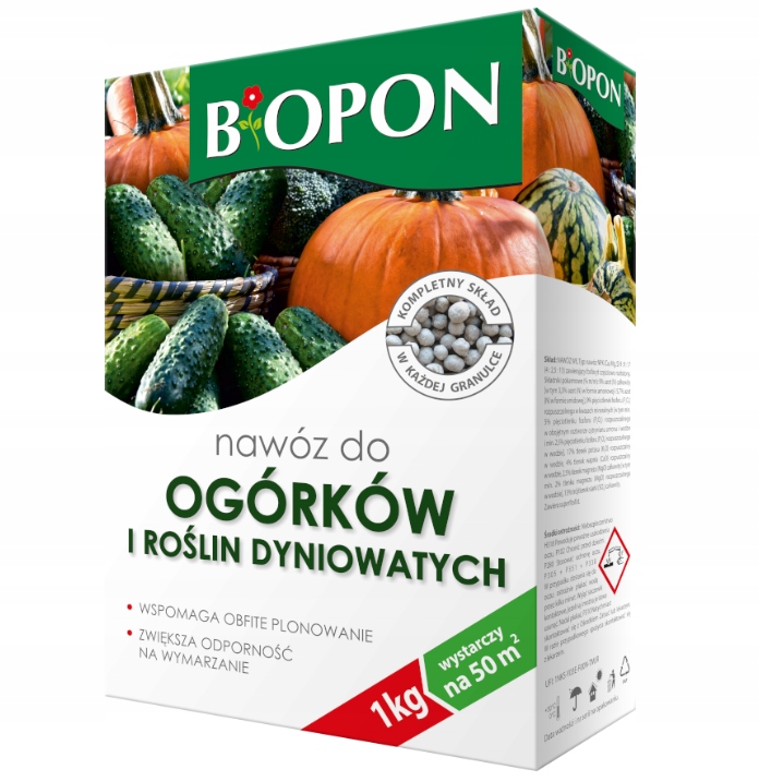 

Nawóz Do Ogórków I Roślin Dyniowatych 1 kg Biopon