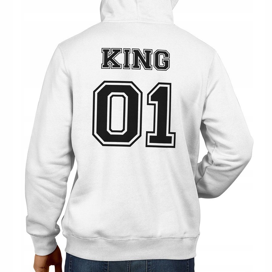 

Bluza na prezent dla niego - King, biała M