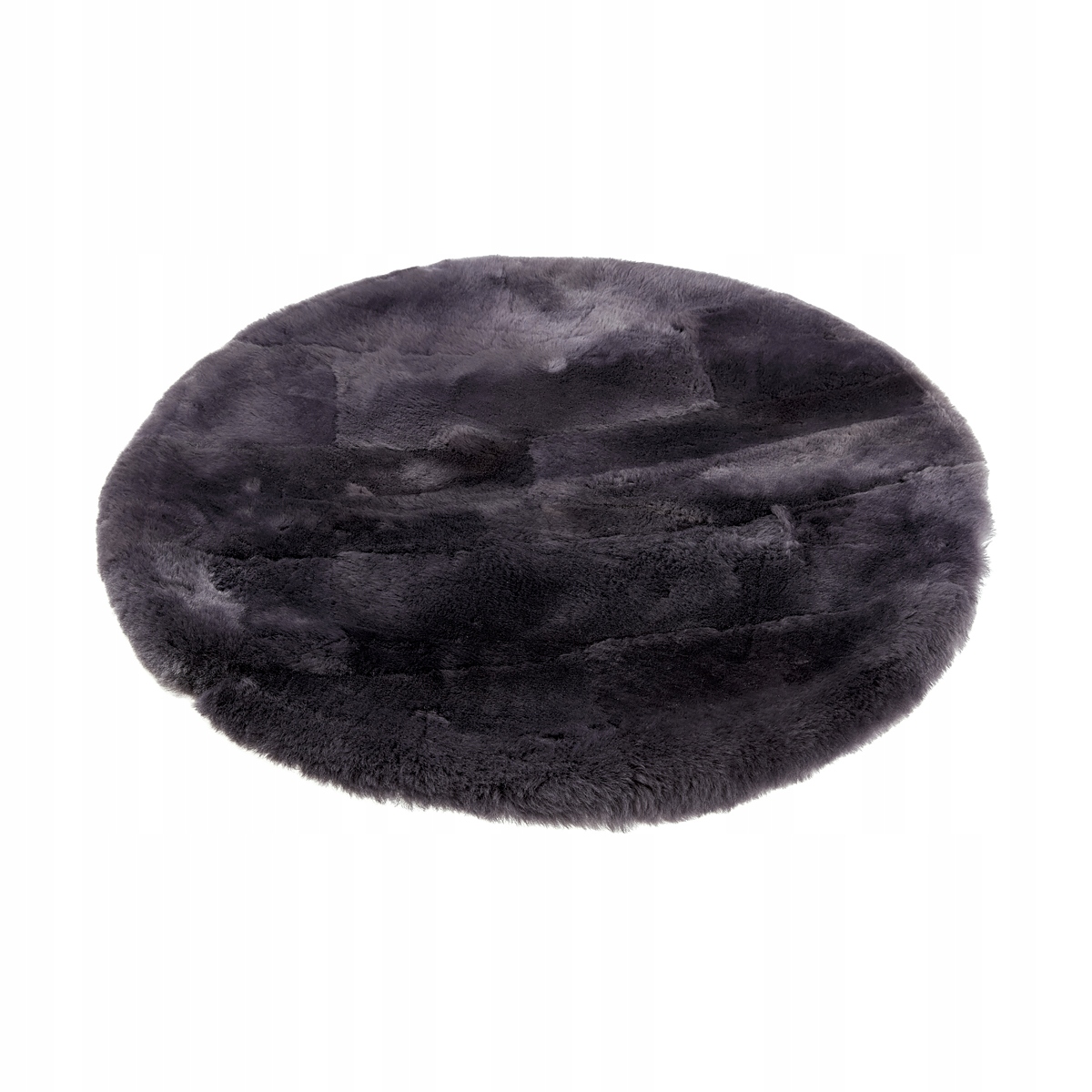 Vanuba prírodný okrúhly koberec z ovčej kože Ø100 cm Popolavý, teplý