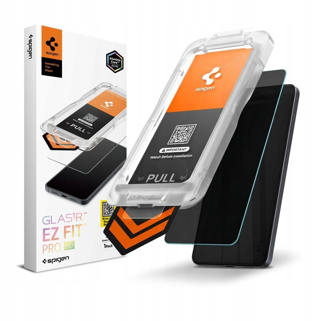 Szkło hartowane prywatyzujące do Samsung S26+ (Plus) Spigen Glas.tR