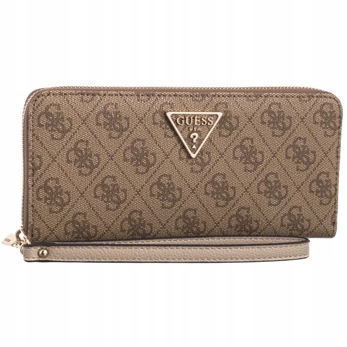 Guess Laurel II Slg Large Zip Around SWSG74 59146 s logem Latte