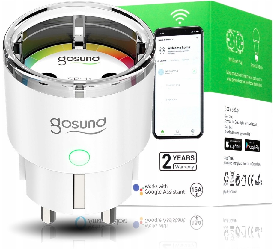

Gniazdo Smart Home Wi-Fi Gosund SP111 Tuya ESP8266